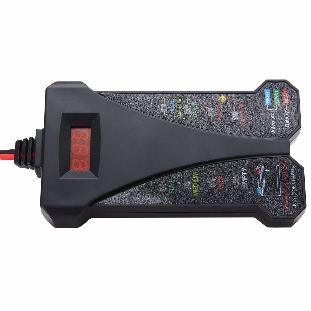 Testador Digital de Bateria Automotiva 12V com Analisador de Alternador